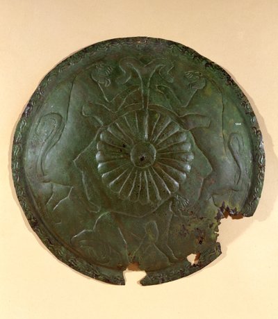 Disc with embossed decorations from Cerveteri, Italy by Etruscan